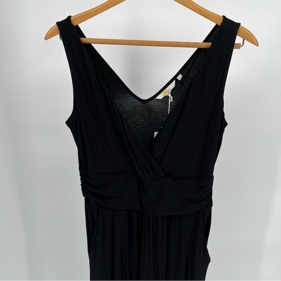 Boden Womens NEW Sleeveless Jersey Midi Dress Size 8L Pockets V-Neck - Picture 2 of 13